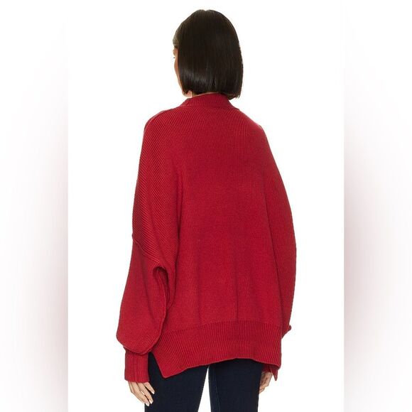 Free People Easy Street Tunic in Cherry/Red/Rogue NEW with tags Size XL OB991232 - Picture 3 of 16